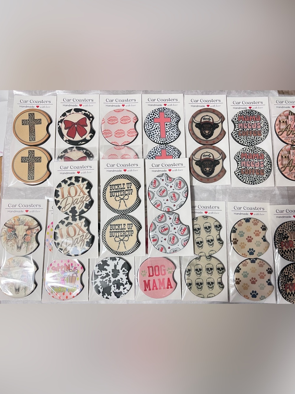 Handmade Car Coasters